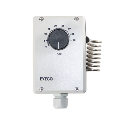 Eveco Termostat IP54 Utvändig Vred